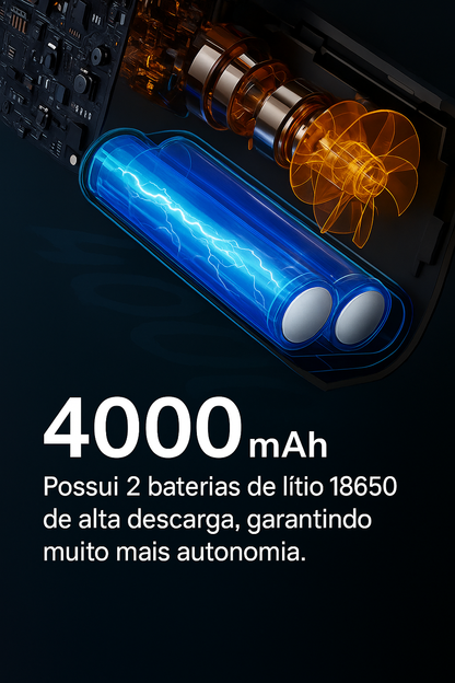 Inflador compressor de ár portátil Baseus