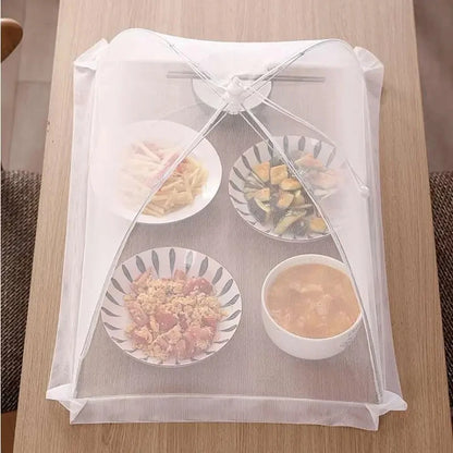 Tenda protetora de alimentos dobrável