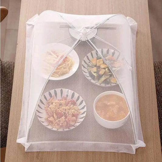 Tenda protetora de alimentos dobrável