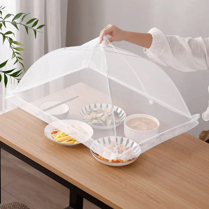 Tenda protetora de alimentos dobrável