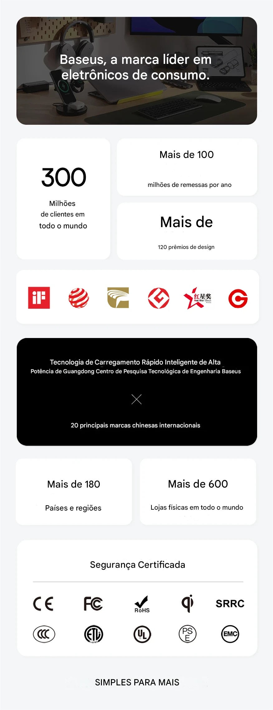 Inflador compressor de ár portátil Baseus