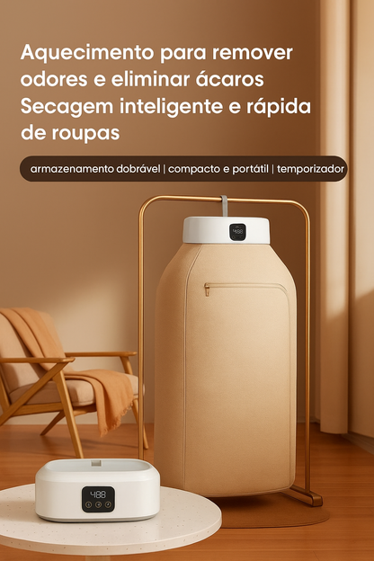 Secador de Roupas Inteligente - Tripla Esterilização UV+PTC - 600W 220V